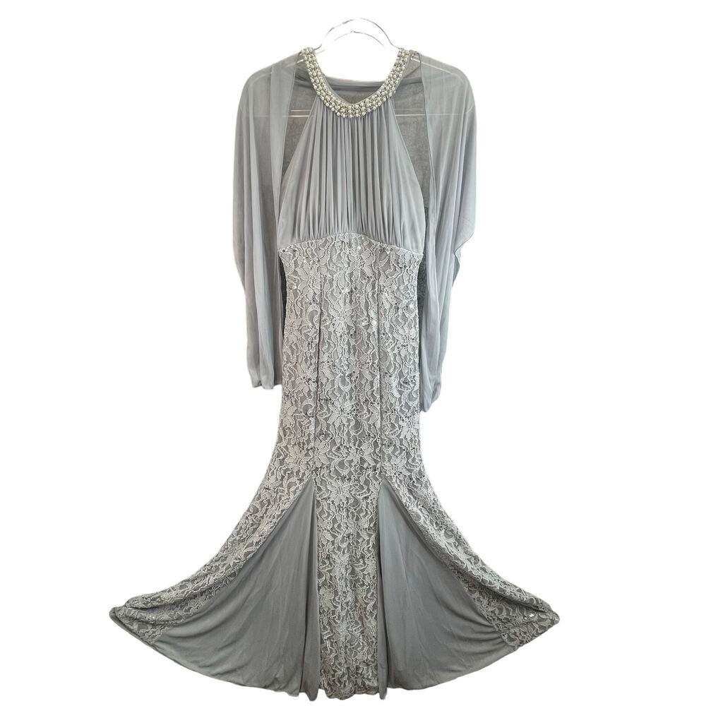 Eureka Formal Dress Women Size Medium Beaded and Lace